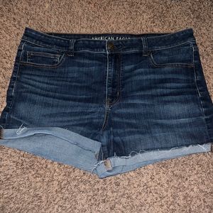 American Eagle High rise shortie shorts size 18